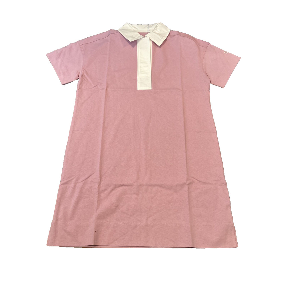 Everlane Womens Small Pink‎ The Organic Cotton Pink Polo Dress Short Sleeve NWT